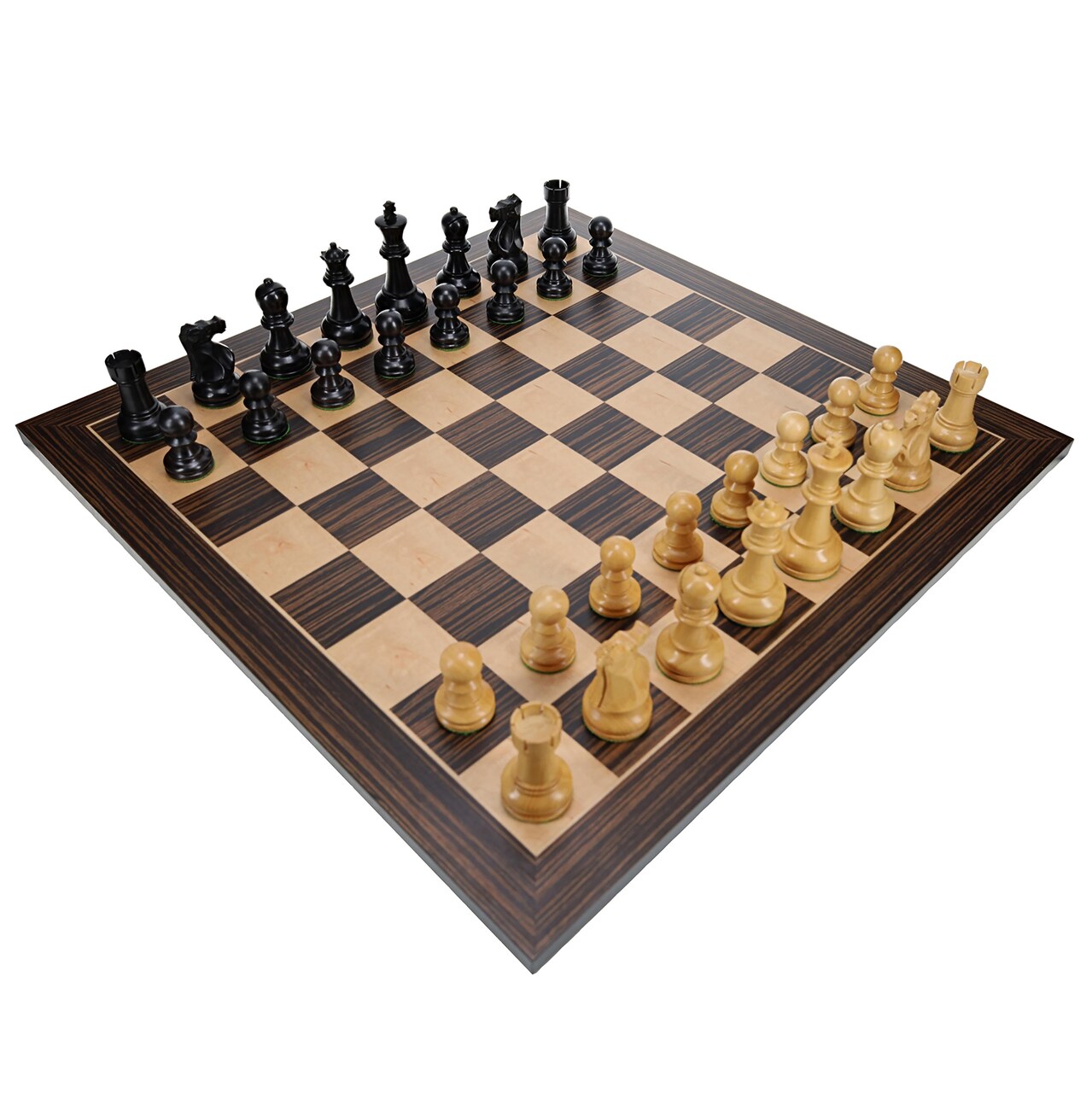 Bobby Fischer Ultimate Chess Set with Wooden Board 20.75 in., 3.75 in. King